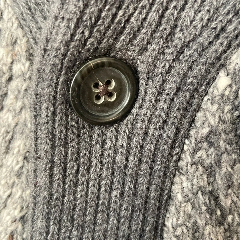 NWT Men’s Banana Republic Grey Button Front Cardigan-‎ XL